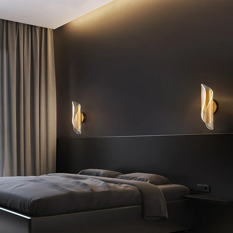 LODOOO Modern Led Wall Lights For Living Room Bedroom Bedside Wall Lamp Foyer entrance corridor Gold sconce lamp