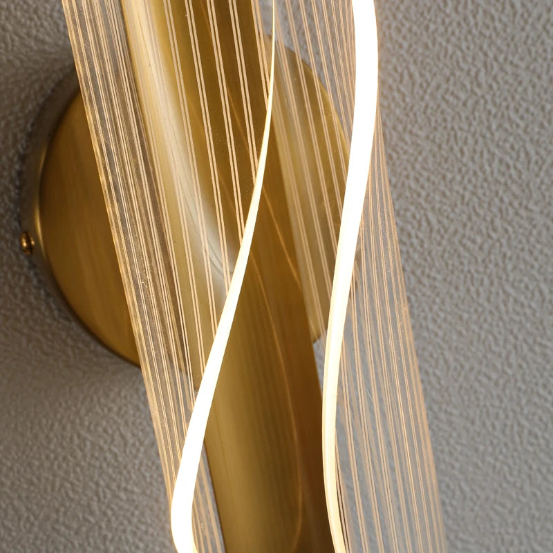 LODOOO Modern Led Wall Lights For Living Room Bedroom Bedside Wall Lamp Foyer entrance corridor Gold sconce lamp
