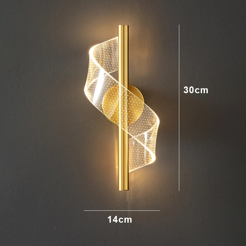 Modern LED Wall Lamp Indoor Lighting For Home Bedroom Bedside Living Room Lamp Stairs Decoration Internal Wall Sconce Light