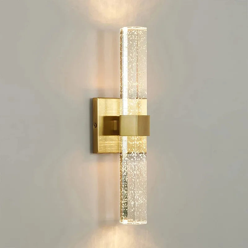 Modern Up and Down Wall Lamp for Home Bedroom Bedside Living Room Aisle Hallway Stair Wall Sconce Light 10W 110V-220V Gold